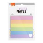 Bloco de Notas Adesivas BRW Dreams Tom Pastel Arco-Íris 30 Folhas - Para Lembretes e Recados