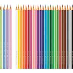 Lápis de Cor Faber-Castell 24 Cores + Tons Pastel ou Tons de Pele