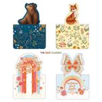 Marcador de Página Magnético Tilibra - 2 unidades Urso e Raposa ou Borboleta