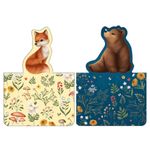 Marcador de Página Magnético Tilibra - 2 unidades Urso e Raposa ou Borboleta