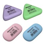 Kit Borracha Mercur Delta + Oval Branca ou Colorida Tom Pastel
