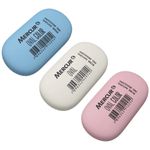 Kit Borracha Mercur Delta + Oval Branca ou Colorida Tom Pastel