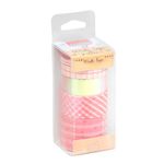 Kit Washi Tape BRW Candy - Rosa, Lilás, Azul ou Verde