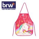 Avental Escolar BRW para Arte Infantil Plástico - Magic Unicórnio Raptor Dinossauro Fofo