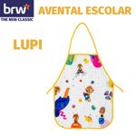 Avental Escolar BRW para Arte Infantil Plástico - Magic Unicórnio Raptor Dinossauro Fofo