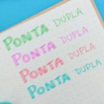 Kit Caneta Marca Texto Ponta Dupla BRW Tons Pastel