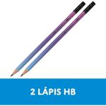 Kit Escolar Cis Move - 2 Lápis + Borracha + Apontador - Degradê