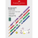 Kit Lápis HB N°2 Faber Castell Pets Fofo Gatinho ou Cachorrinho