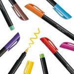 Caneta Ponta Pincel Brush Faber Castell SuperSoft - Cores Diversas Neon Pastel Básicas Vintage Preta