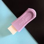 Borracha + Apontador com Depósito Faber Castell Tom Pastel - Rosa, Verde, Azul e Lilás