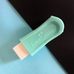 Borracha + Apontador com Depósito Faber Castell Tom Pastel - Rosa, Verde, Azul e Lilás