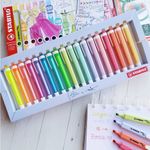 Kit Marca Texto Stabilo Swing Cool Caneta - Tom Pastel - Neon - Coleção Completa