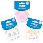Bloco Adesivo Cis Fofo Pets Panda Porquinho ou Raposa - para Lembretes e Notas