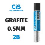 Grafite Cis para Lapiseira 0.5 HB, B ou 2B - 12 Unidades