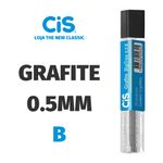 Grafite Cis para Lapiseira 0.5 HB, B ou 2B - 12 Unidades