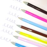 Caneta Compactor POP Ponta Fina 0.7mm Escrita Azul - Tons Pastel, Neon e Metálico
