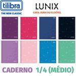 Caderno ou Caderneta Capa Dura ou Flexível Tilibra Lunix Tons Pastel 1/4 - 48, 80 ou 160 Folhas