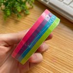 Bloco Adesivo para Recado ou Anotações 200 Folhas Coração Love Neon BRW