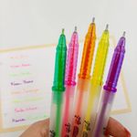 Caneta em Gel Fluorescente BRW 1.0mm - Kit ou unidade