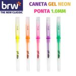 Caneta em Gel Fluorescente BRW 1.0mm - Kit ou unidade