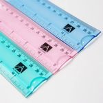 Régua Flexível Tilibra Azul Rosa Verde Água 15cm ou 30cm