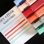 Kit 6 ou 3 Marca Texto Jocar Office Good Vibes Tom Pastel - Cinza, Vermelho, Rosa, Laranja, Azul e Verde.