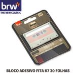 Bloco Notas Adesivas BRW Toca Fita K7 Vintage