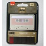 Bloco Notas Adesivas BRW Toca Fita K7 Vintage