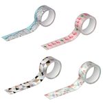 Fita Adesiva Washi Tape Tilibra Decorada - Flamingos, Cidade, Triângulos, Flores e Pássaros 10 Metros