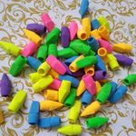 Kit Borracha Ponteira para Lápis Cis Cores Neon Fantasia