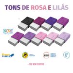 Borracha Mercur Tons de Rosa e Lilás TR com Capa Protetora Plástica
