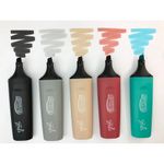 Marca Texto BRW Vintage - Kit ou Unidade - Preto, Vinho, Cinza, Bege, Verde Água