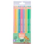 Lápis de Cor Leo&Leo Tons Pastel, Neon ou Metálicas - 12 Cores - Escrita Macia