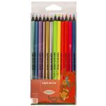 Lápis de Cor Leo&Leo Tons Pastel, Neon ou Metálicas - 12 Cores - Escrita Macia