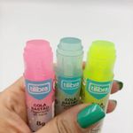 Cola Tilibra Colorida Bastão - Rosa, Azul e Verde - Fica Transparente no Papel - 8g