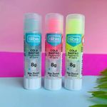 Cola Tilibra Colorida Bastão - Rosa, Azul e Verde - Fica Transparente no Papel - 8g