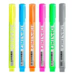 Caneta Marca Texto Compactor Destaq - Tons Pastel e Neon
