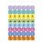 Bloco 560, 390, 360, 250 ou 50 Adesivos para Planner Tilibra Notas Happy Pastel Neon