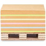 Bloco Notas Adesivas Papel Kraft Mini Pallet Fofo Lembrete Adesivo Maxprint - 400 Folhas