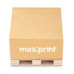 Bloco Notas Adesivas Papel Kraft Mini Pallet Fofo Lembrete Adesivo Maxprint - 400 Folhas