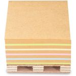 Bloco Notas Adesivas Papel Kraft Mini Pallet Fofo Lembrete Adesivo Maxprint - 400 Folhas