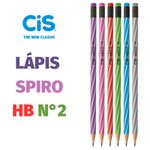 Lápis com Borracha Cis Spiro HB ou Kit com Apontador