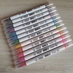 Kit Caneta Dual Brush Evoke BRW Cores Metalizadas ou Neon - Para Lettering