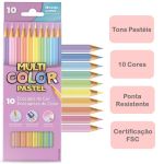 Lápis de Cor MultiColor Faber Castell Tons Pastel ou Tons de Pele