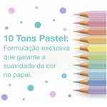 Lápis de Cor MultiColor Faber Castell Tons Pastel ou Tons de Pele