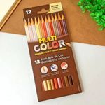 Lápis de Cor MultiColor Faber Castell Tons Pastel ou Tons de Pele