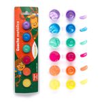 Tinta Guache Tradicional, Tons Metálicos ou Neon Leo&Leo 6 Cores