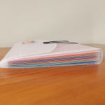 Pasta Sanfonada BRW Rainbow Colorida Arco Íris A4 ou Porta Cheque  - 12 Divisórias