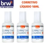 Corretivo Líquido BRW 18ml - Kit ou unidade