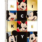 Caderno Escolar Capa Dura Mickey Disney Tilibra 80 Folhas